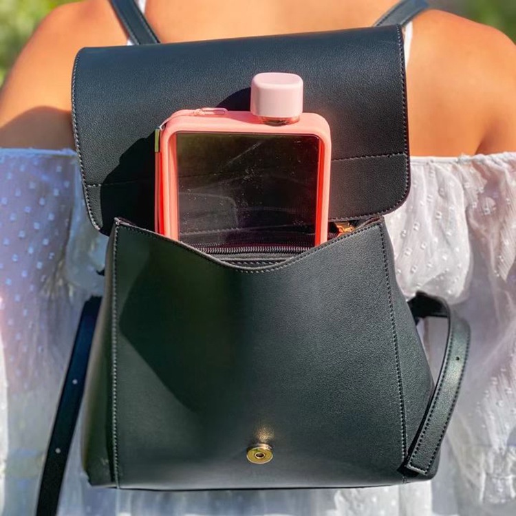 Bình Nước Thể Thao Bằng Nhựa Cỡ A5 Phong Cách Hàn Quốc Sáng Tạo