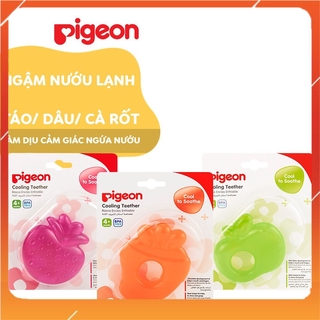 Ngậm nướu lạnh Pigeon táo / dâu / cà rốt cho bé từ 4 tháng tuổi