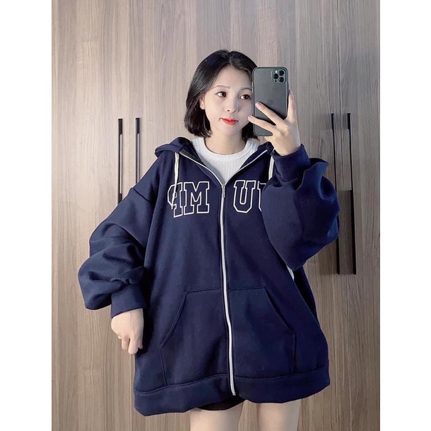 Áo Khoác Jacket Hoodie Zip Nỉ mũ 2 lớp Thu Đông Nam Nữ  Form Rộng, Hoodie zip local brand chất vải nỉ không bai xù Vati