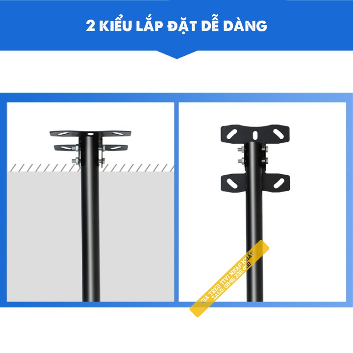 [Xoay 360 Độ] Giá Treo Tivi Thả Trần 32 - 43 Inch - Độ Dài 50 - 90 cm - Model: DJ01