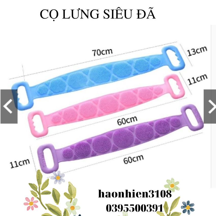 Dây chà lưng massage cơ thể khi tắm bằng silicon gai