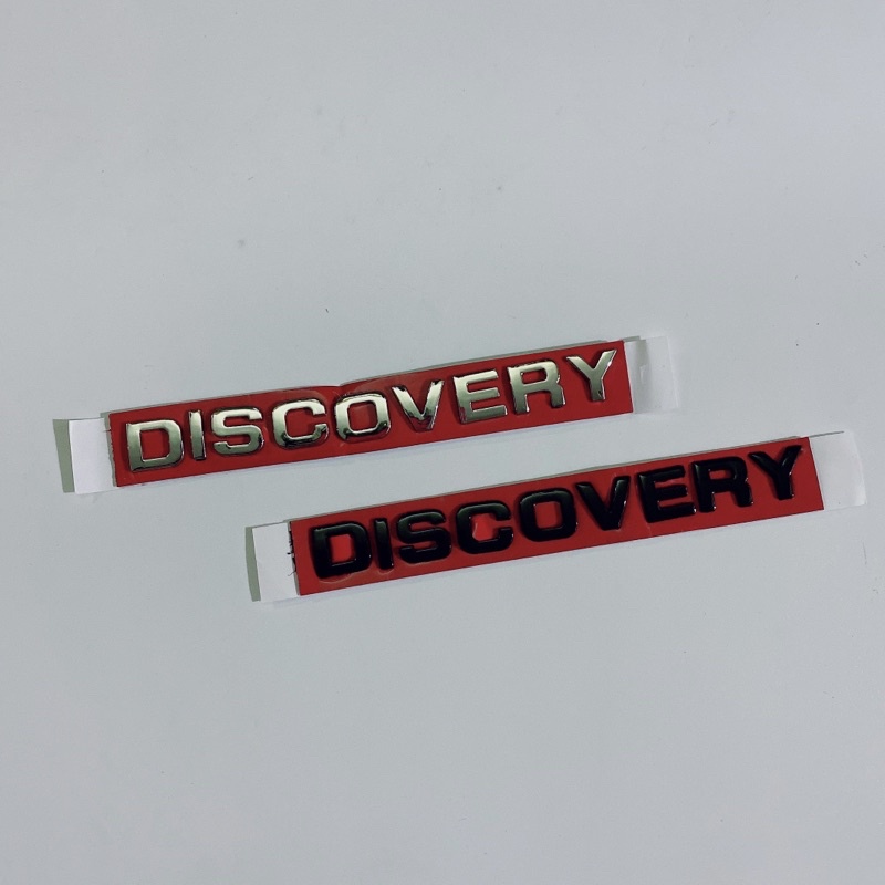 Decal tem nổi cứng chữ DISCOVERY size bé cao cấp dán xe máy, ô tô, mũ bảo hiểm chống thấm nước, chống bay màu