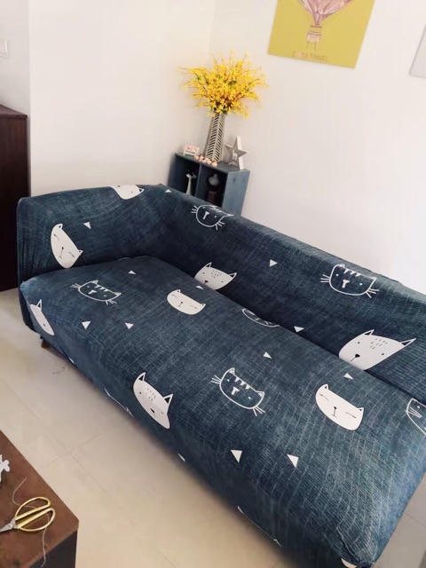 [HÀNG CÓ SẴN] Vải Bọc Ghế Sofa TẶNG 1 VỎ GỐI trang trí nhà cao cấp hoạ tiết cute lạc lối bảng mẫu 1-12