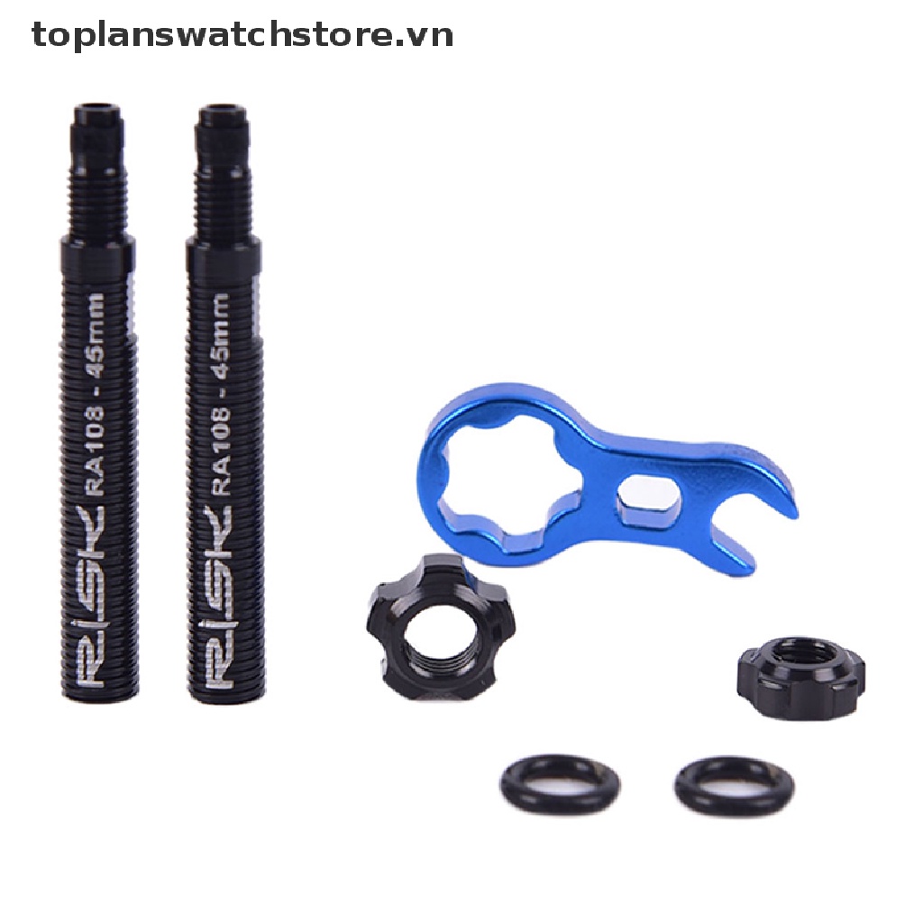 Set 2 Ống Nối Dài Van Xe Đạp Kèm Cờ Lê Chuyên Dụng