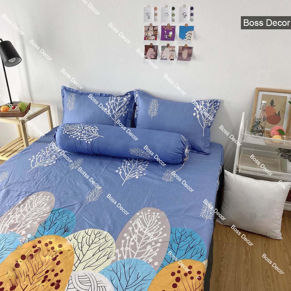 Bộ ga giường vỏ gối, bộ ga nệm mềm mại thoáng mát, bo chun miễn phí mẫu mã đa dạng | BigBuy360 - bigbuy360.vn