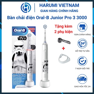 Bàn chải điện trẻ em Oral B Pro 3 3000 Junior cho bé trên 6 tuổi, bàn chải điện bé trai bé gái