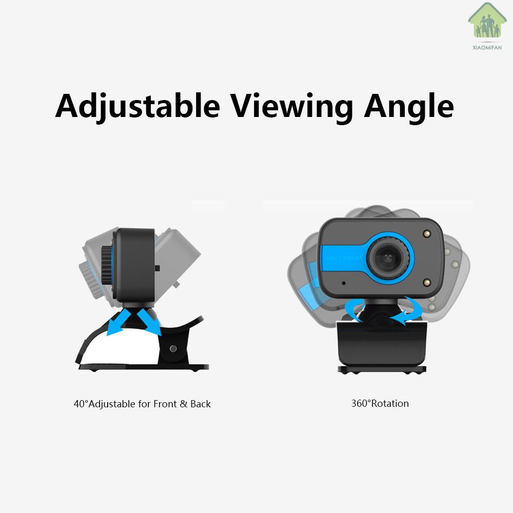 Webcam Xm Hd 480p 30fps Tích Hợp Micro Có Kẹp Gắn Máy Tính Để Bàn / Laptop Cổng Usb | BigBuy360 - bigbuy360.vn