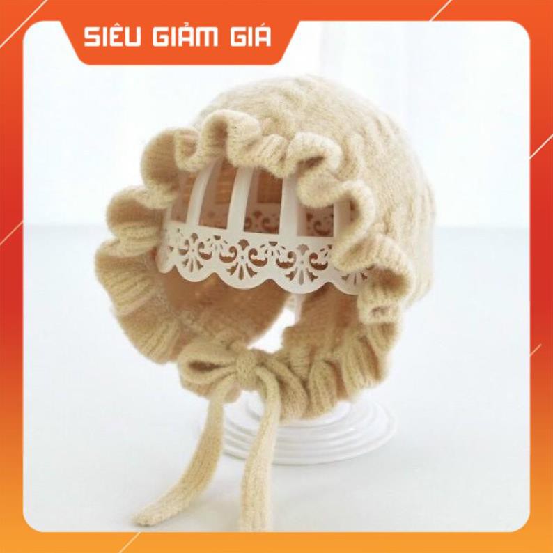 Mũ bèo len cho bé gái siêu xinh