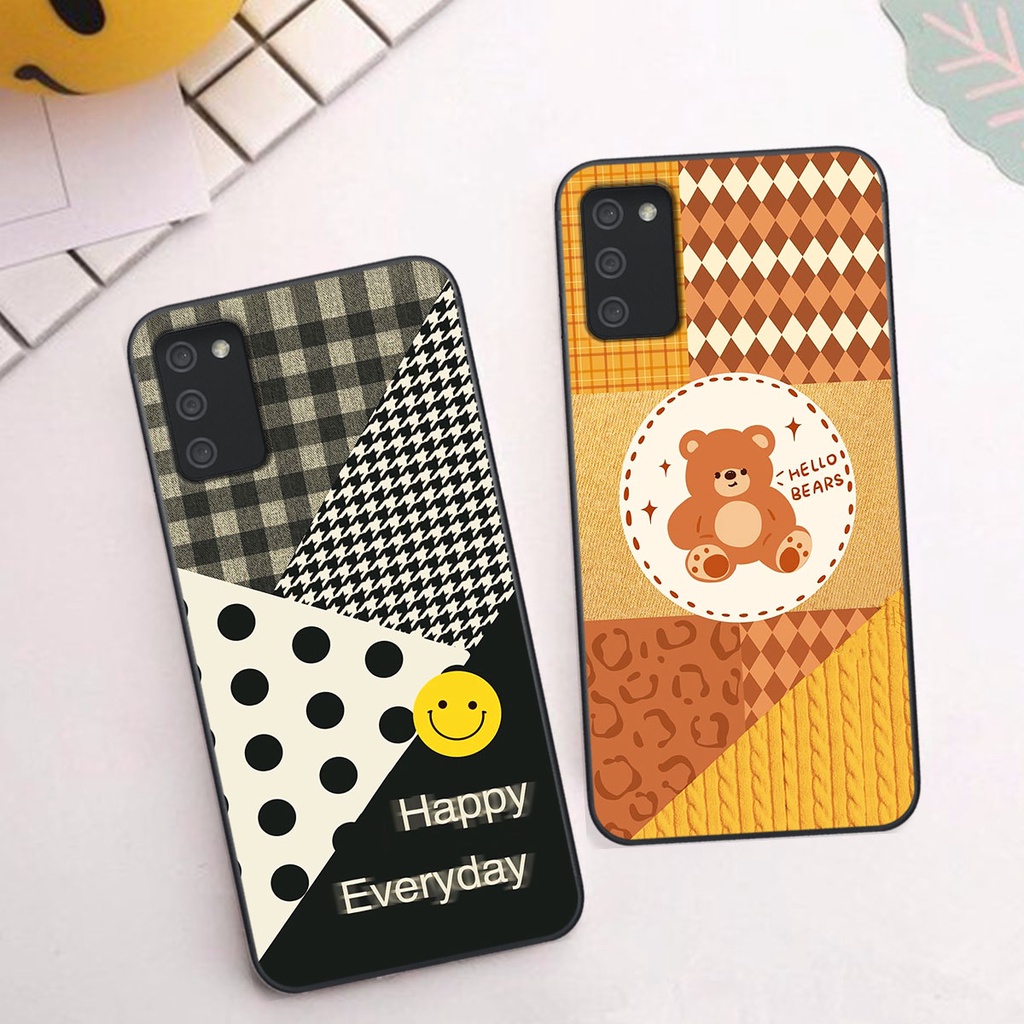 Ốp lưng Samsung A02S / A03S happy day, gấu bear dễ thương - BỀN - ĐẸP -BAO GIÁ TOÀN THỊ TRƯỜNG