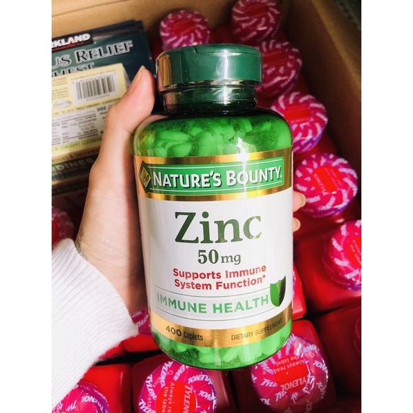 VIÊN UỐNG BỔ SUNG KẼM NATURE'S BOUNTY ZINC 50 MG, 400 VIÊN