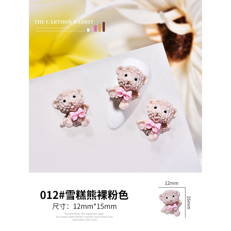 Charm nail, Charm gấu nail, phụ kiện nail giá rẻ