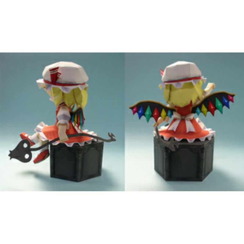 Mô hình giấy anime  Flandre Scarlet và Remilia Scarlet