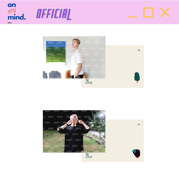 Tách lẻ Postcard Book In The Soop BTS