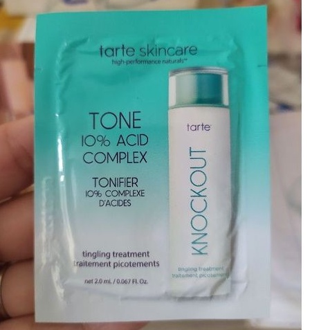Sample nước hoa hồng 10%Acid Se Nhỏ Lỗ Chân Lông Giảm Dầu Tarte Skincare 2ml