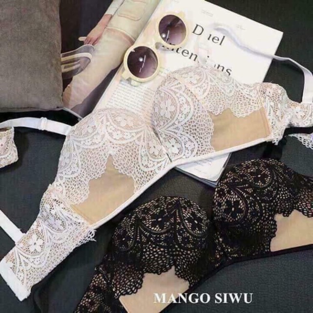 Bộ đồ lót ren đệm bàn tay đẩy ngực (hàng cao cấp) | BigBuy360 - bigbuy360.vn