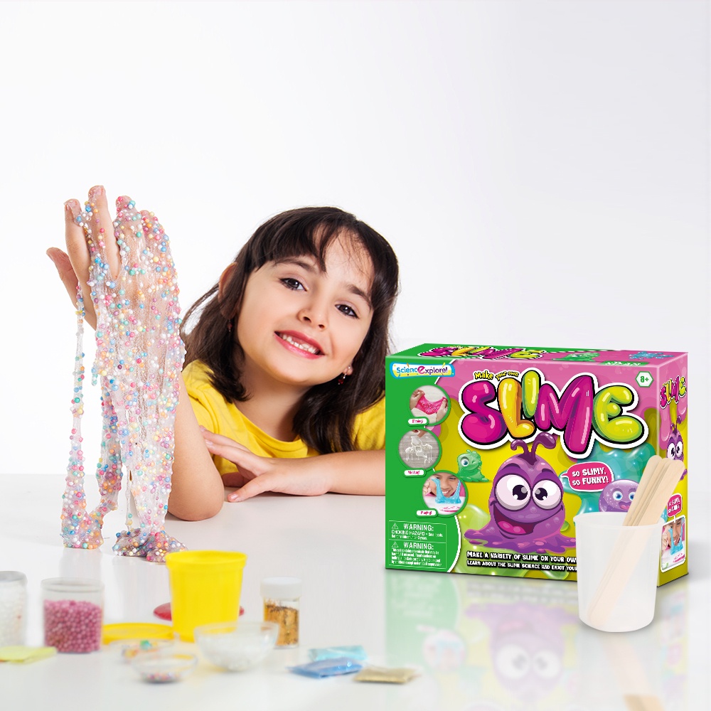 [Hàng sẵn Tp.HCM] Đồ chơi tự làm Slime DIY thủ công cho bé - Chất nhờn ma quái handmade vui nhộn.'