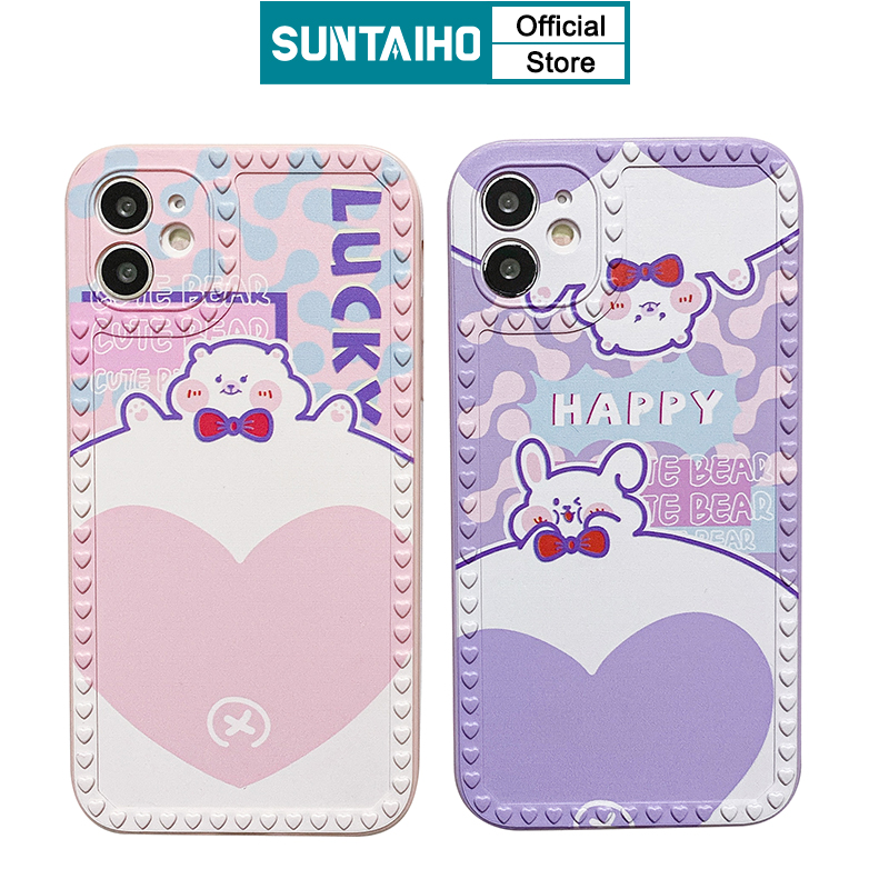Ốp Điện Thoại Khung Ảnh SUNTAIHO TPU Mềm Hoạt Hình Cho iPhone 12 11 Pro Max 7 8 Plus 6 6S X XS XR XSMAX