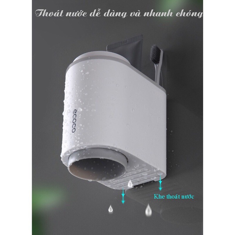 KỆ ĐỂ KEM ,BÀN CHẢI RĂNG KÈM 2 CỐC HIỆU ECOCO SIÊU SANG TIỆN DỤNG