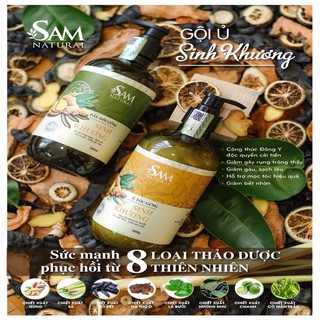 Bộ Dầu Gội, Ủ Tóc Sinh Khương Chiết Xuất Thiên Nhiên Sam Natural