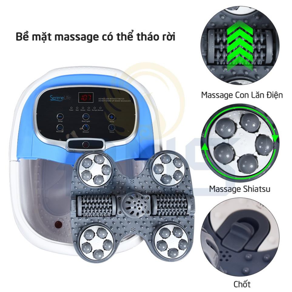 Bồn Ngâm Chân, máy Massage Chân SereneLife SL12 [ NHẬP KHẨU HOA KỲ] Bảo hiểm 2 tỷ, giúp thư giãn mỗi ngày tại nhà.