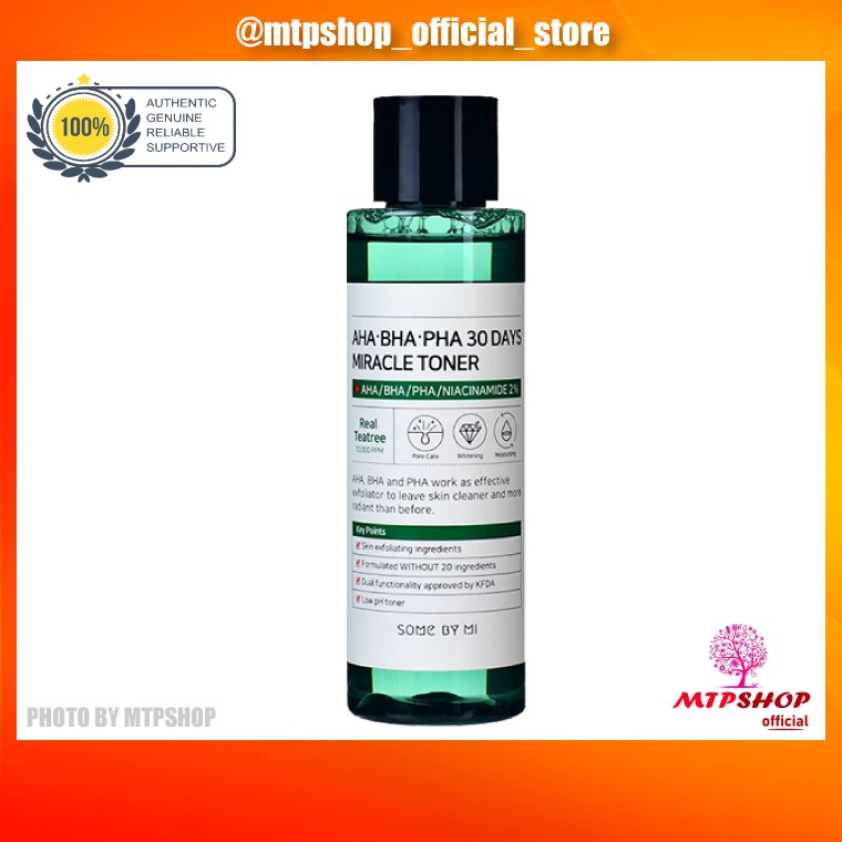 Nước Hoa Hồng Some By Mi AHA-BHA-PHA 30 Days Miracle Toner 150ml