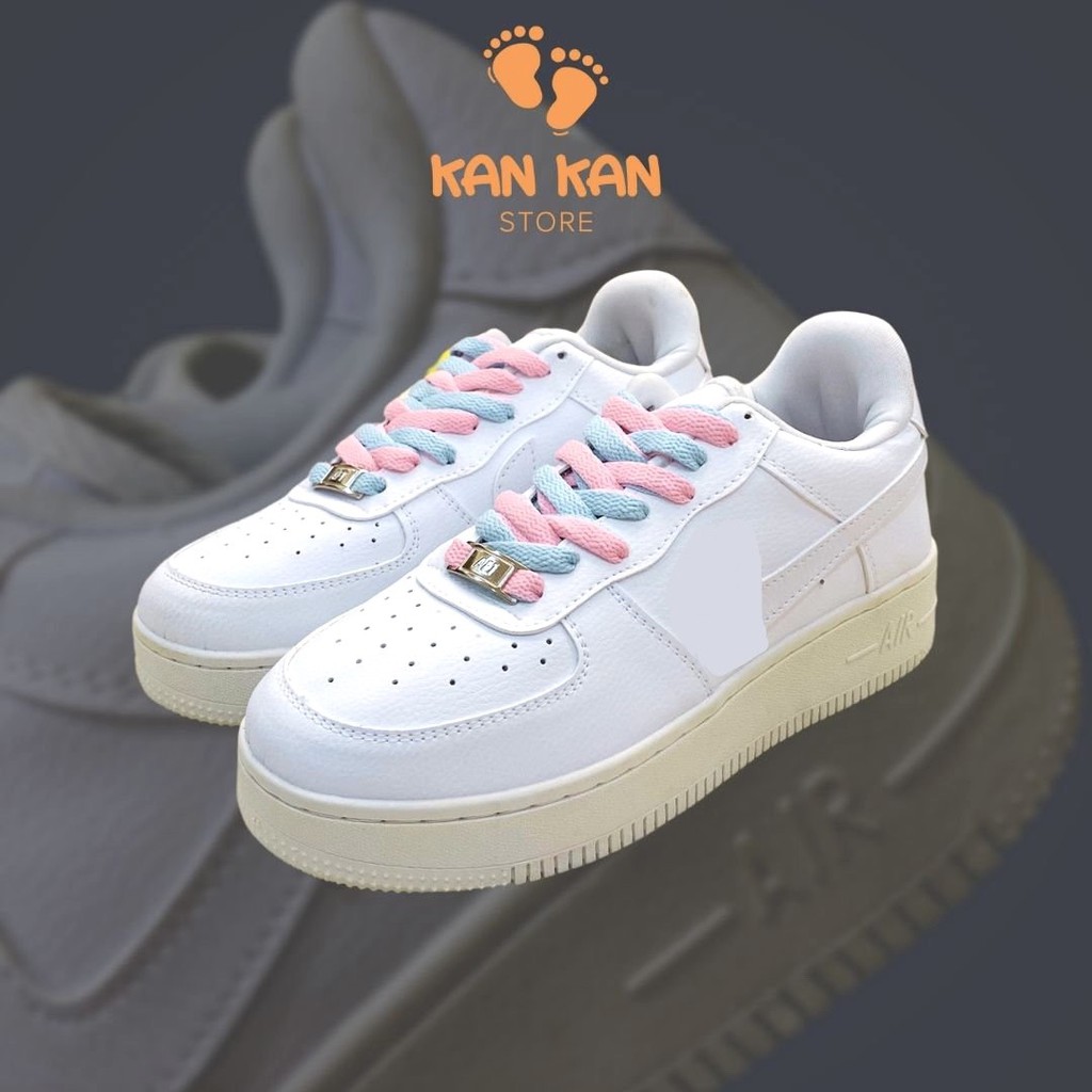 Giầy Thể Thao Nữ Nam KA045 Giày Sneaker Trắng Jordan Air Cổ Thấp Bản Đẹp KanKanStore