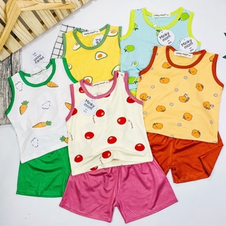 Bộ sát thun sát nách Minky Mom chất liệu thun lạnh, co giãn