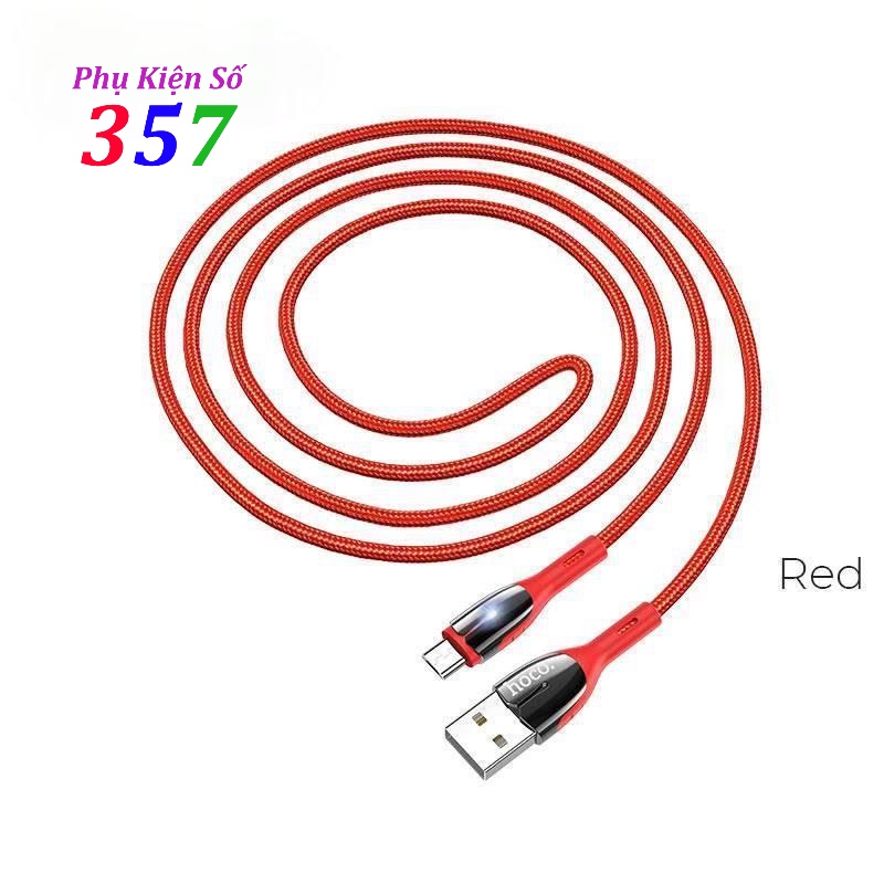 Cáp sạc nhanh Hoco U89 cho Android IOS Dây Dù 1.2M - BH 1 Năm Chính Hãng