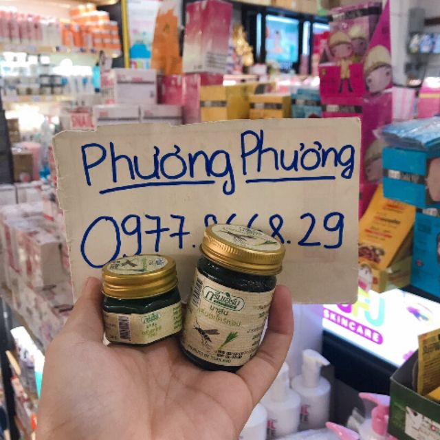 Cao sả Green Herb Balmchống và trị  MUỖI ĐỐT Thái Lan