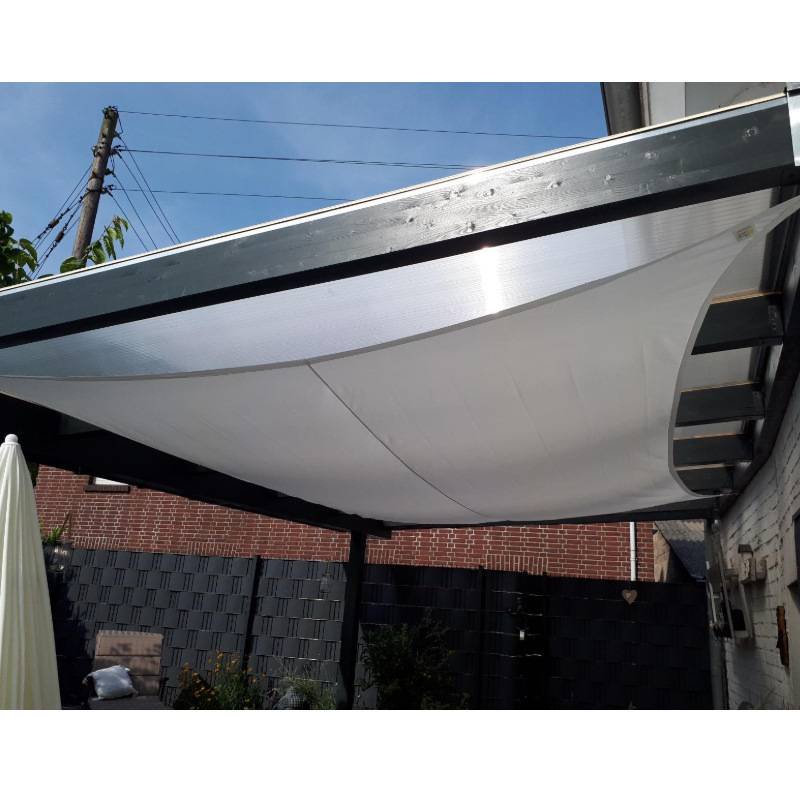 Tấm Che Nắng 3.5 * 4.5m 420D Bằng polyester Chống Nước Hình Chữ Nhật 95% UV