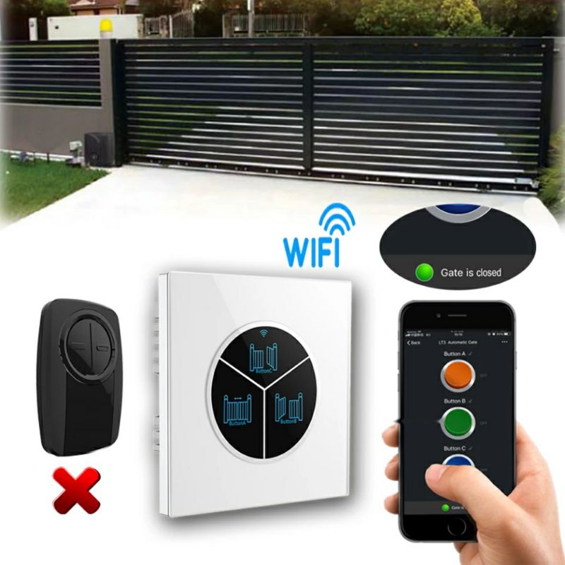 Công tắc mở cổng 2 cánh tự động LT3X điều khiển điện thoại, công tắc cửa cuốn