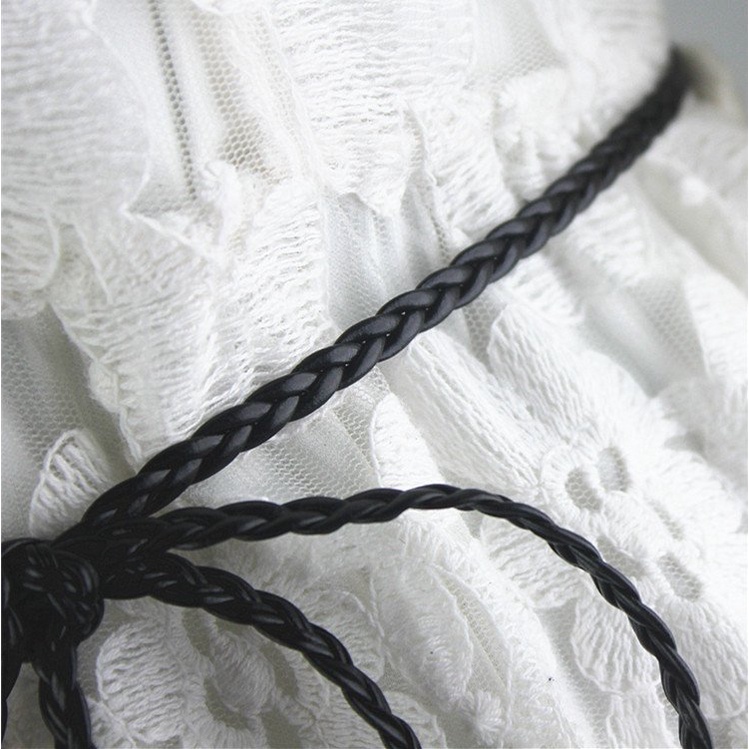 Dây lưng nữ gắn ngọc, đai váy thắt nơ thanh lịch