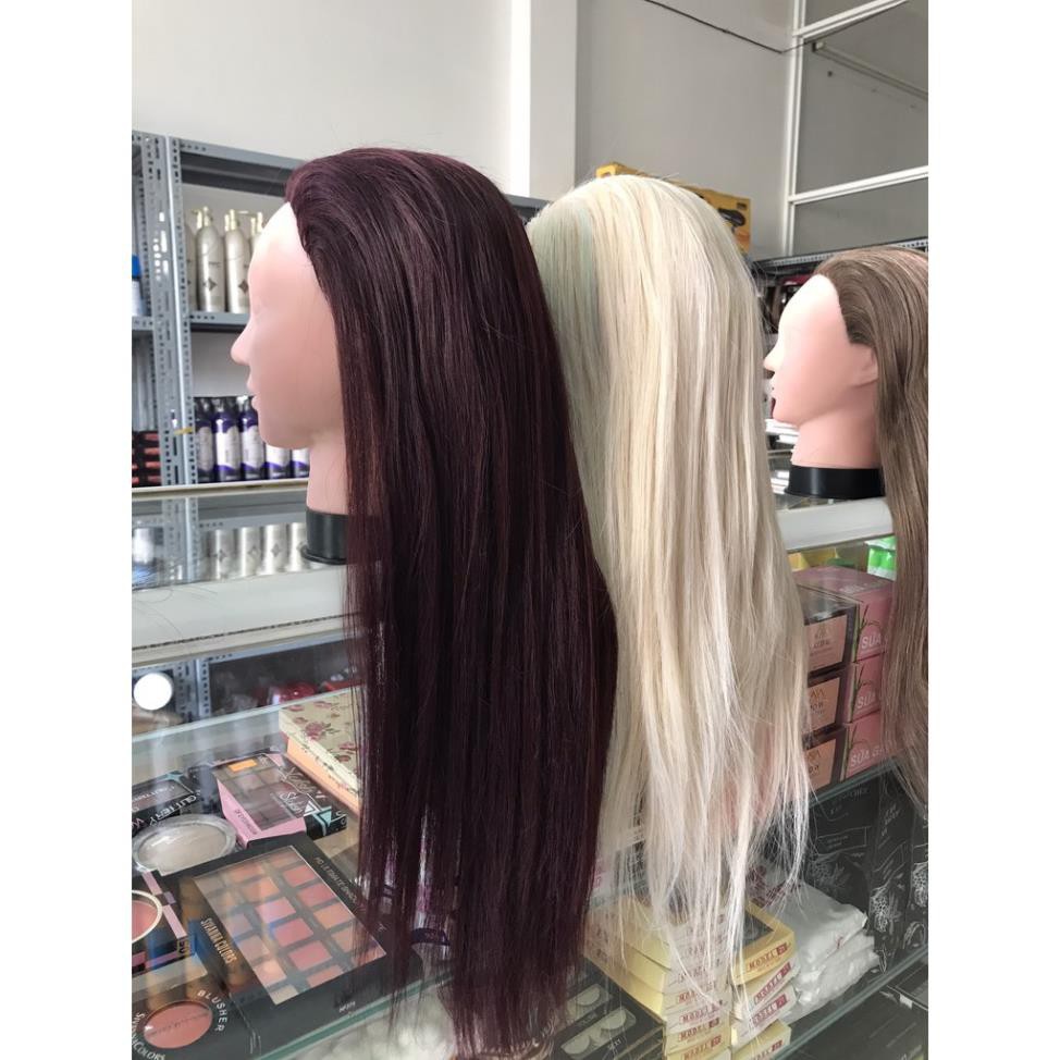 Đầu ken - đầu manocanh tập cắt - tóc dày mượt.