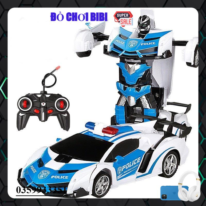 Xe đồ chơi robot sạc xe ô tô điều khiển từ xa thế hệ mới Transformers ô tô đồ chơi trẻ em