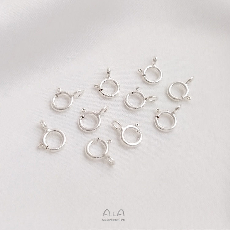 Khóa Lò Xo Mạ Vàng / Bạc S925 14K Nhiều Màu Sắc Dùng Làm Trang Sức Thủ Công DIY