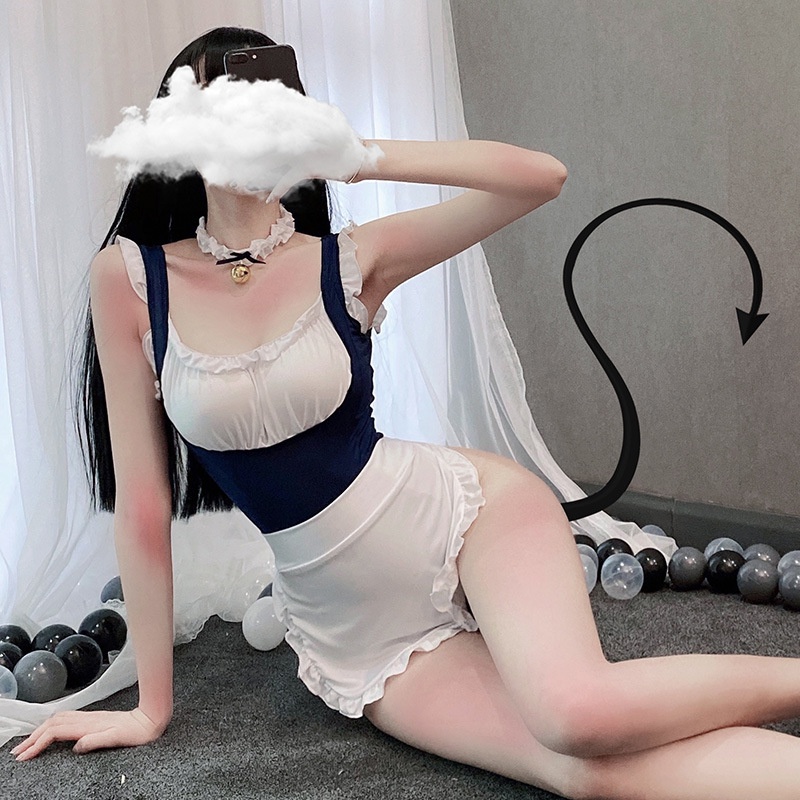(1611) Cosplay hầu gái Nhật Bản sexy đồ ngủ bodysuit maid gợi cảm mẫu mới 2021