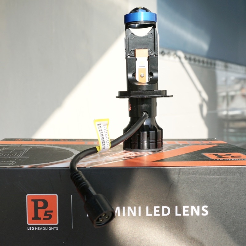 Đèn LED bi cầu mini P5 45W chân H4 12V, nhiệt màu 6000K - 12V. Lắp ôtô, xe máy. Bảo Hành 01 năm