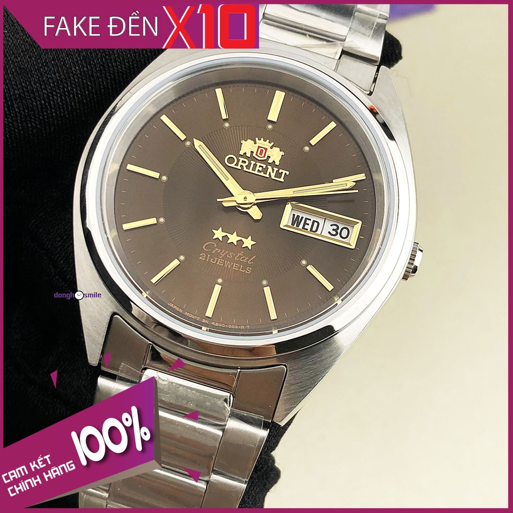 Đồng hồ nam Orient 3 sao cổ size 37mm FAB00006T9