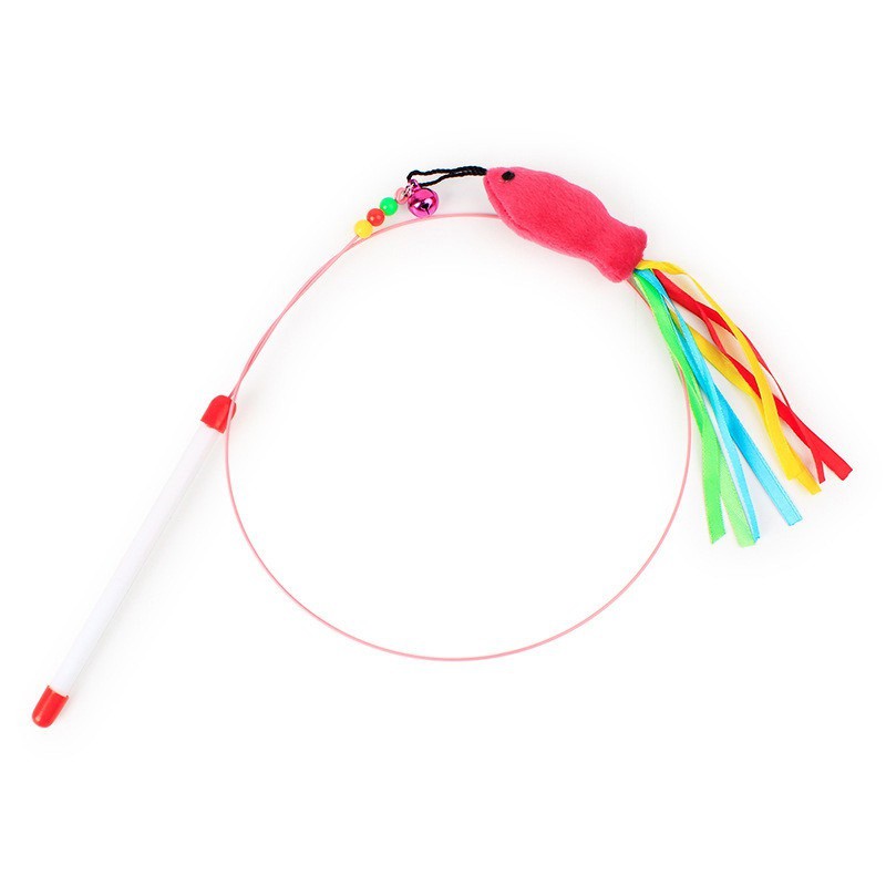 [Mã PET50K giảm Giảm 10% - Tối đa 50K đơn từ 250K] Đồ chơi cần câu cho mèo - mẫu ngẫu nhiên