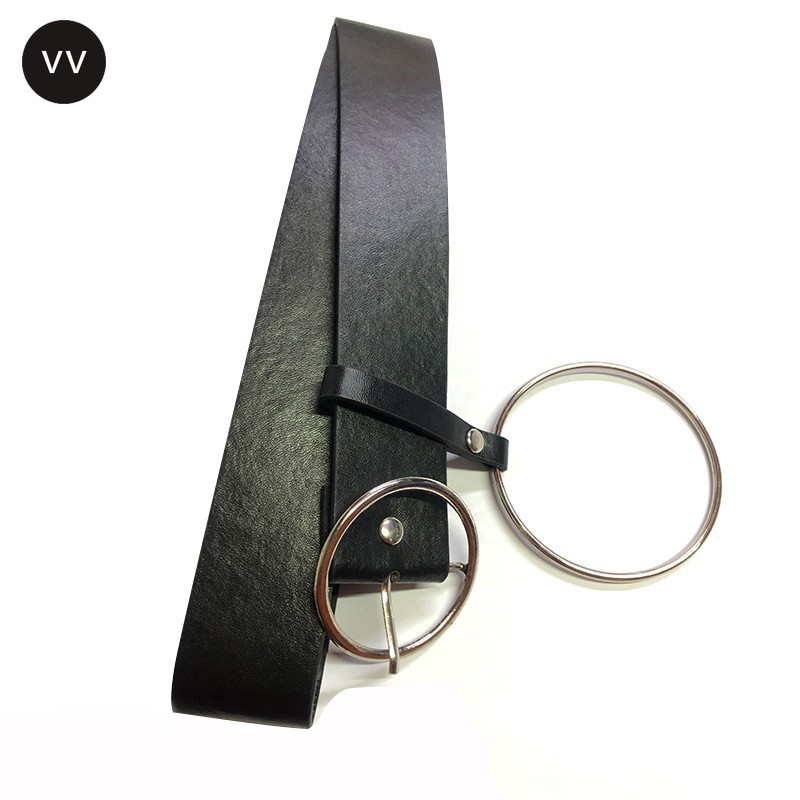 Thắt Lưng Da Pu Khóa Kim Loại Thời Trang Cho Nữ