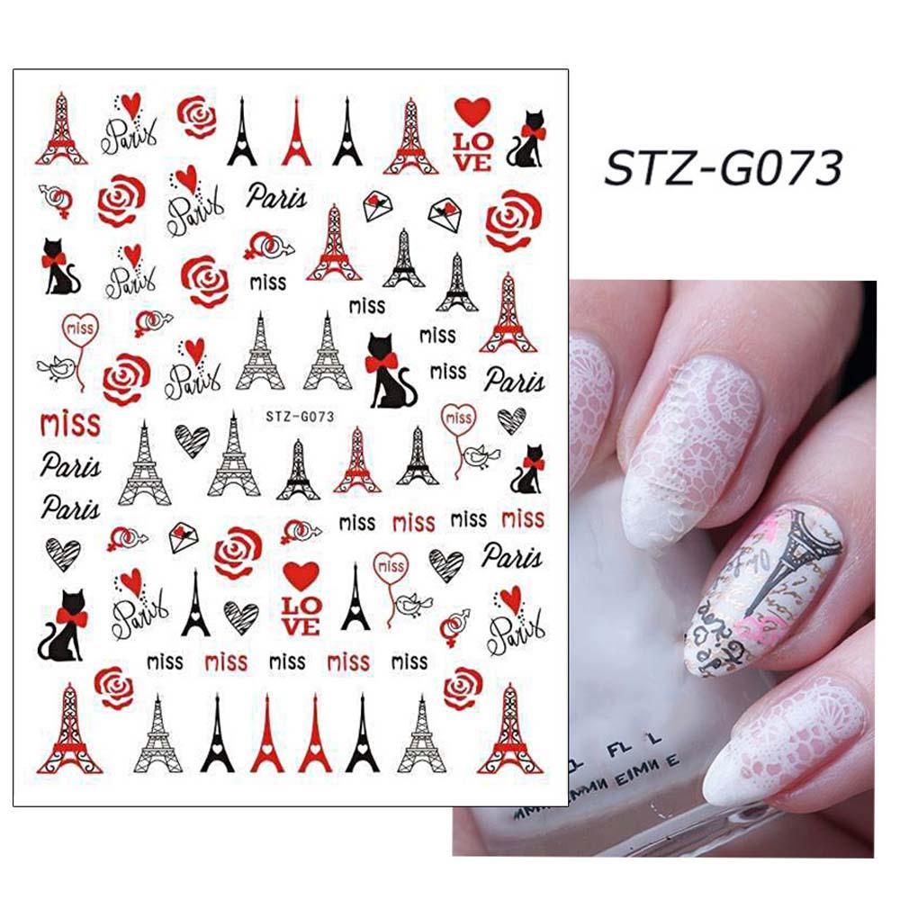Miếng Dán Trang Trí Móng Tay 3D Cho Ngày Valentine