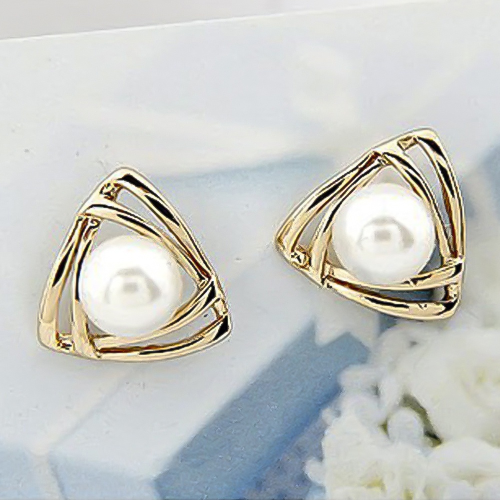 Đôi Khuyên Tai Nữ Đính Ngọc Trai Xinh Xắn