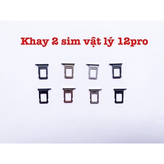 Combo độ 2 sim vật lý cho Iphone 12/ 12pro/ 12promax ( Ổ+ Khay 2 sim)