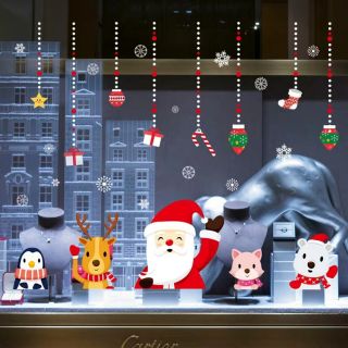 Decal dán tường dán kính noel 5 130x150cm