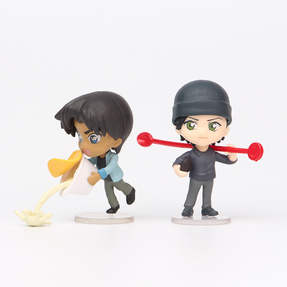 Set 8 Mô Hình Đồ Chơi Nhân Vật Trong Phim Hoạt Hình Akai Shuuichi Heiji Hattori Conan 5cm