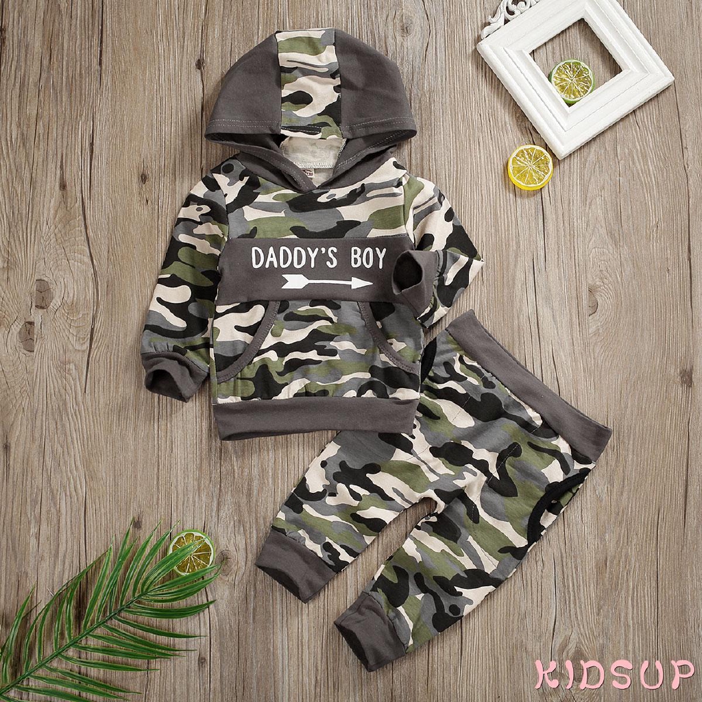 Set áo hoodie và quần dài xinh xắn cho bé