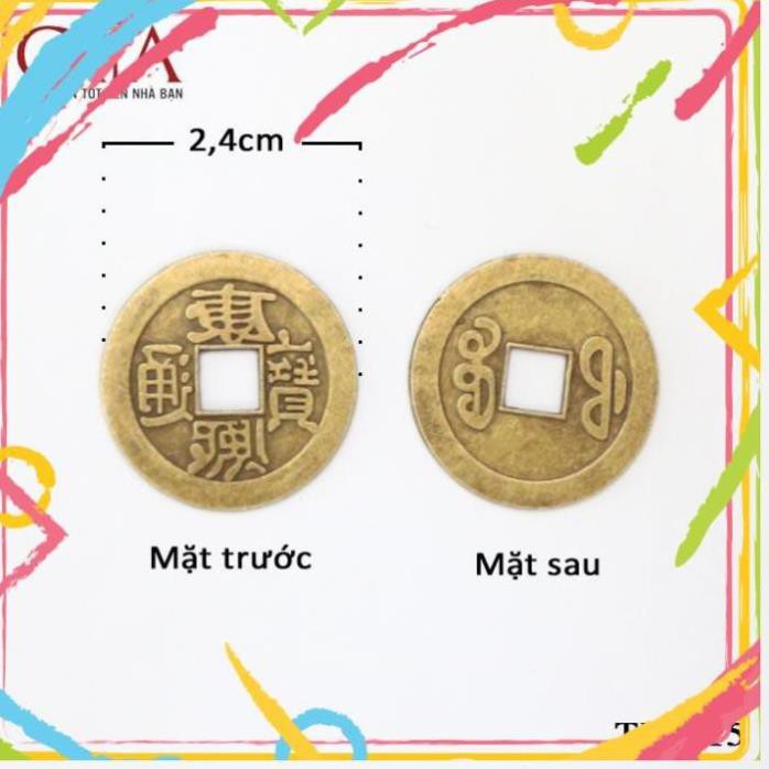 [SIÊU SALE] Đồng xu ngũ đế, đồng xu phong thuỷ bỏ bóp ví | Vật phẩm chiêu tài