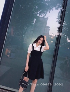 ÁO BÈO TAY PHỒNG + VÁY XOÈ