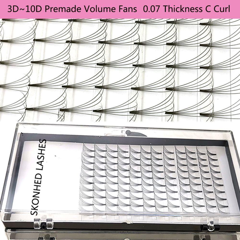 Lông Mi Giả 12 Đường Cong Dày 0.07 Làm Thủ Công