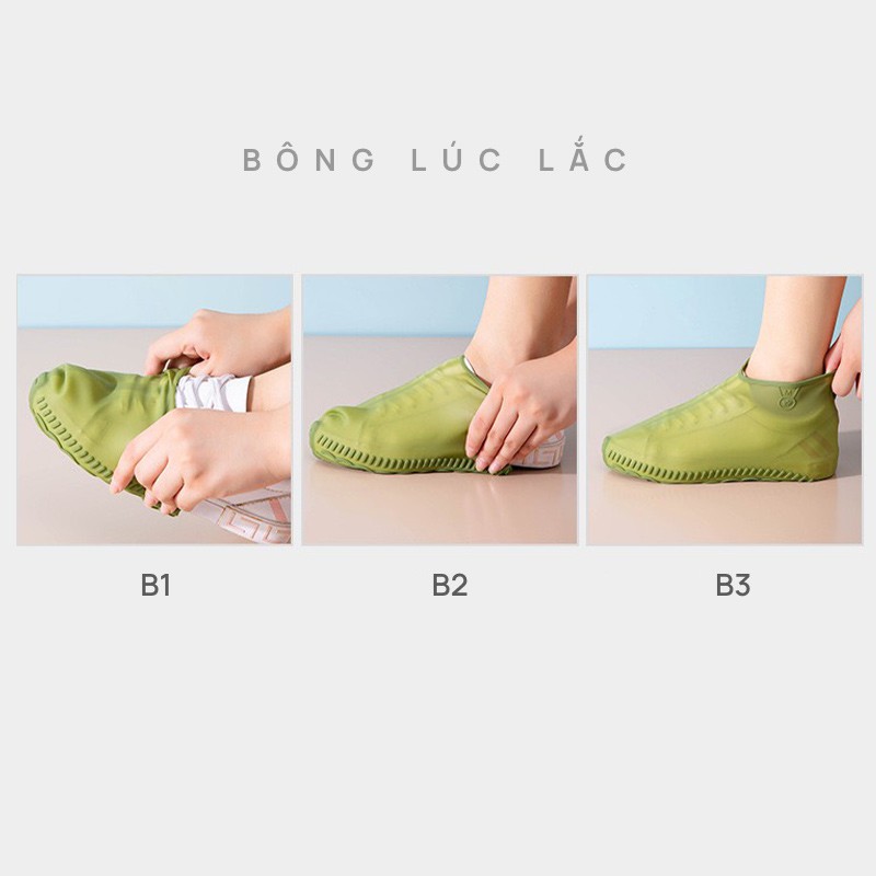 HÀNG CAO CẤP - Bọc giày sillicon đi mưa chống trơn trượt | BigBuy360 - bigbuy360.vn